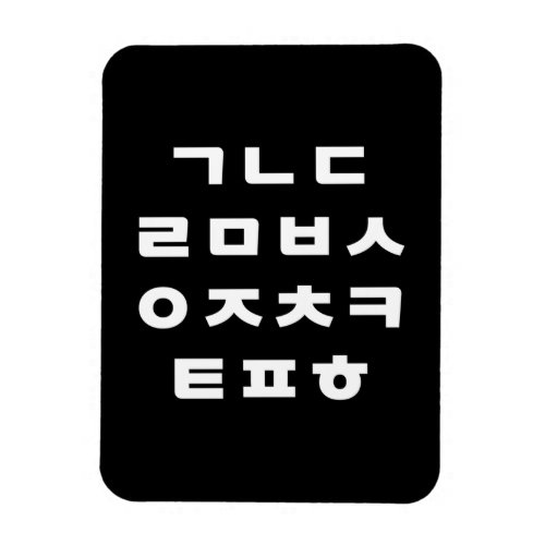 Korean  Hangul Alphabet Magnet