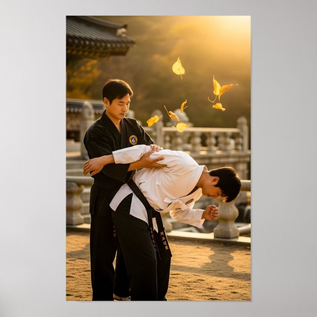 Korean Hapkido Self Defense Poster (Front)