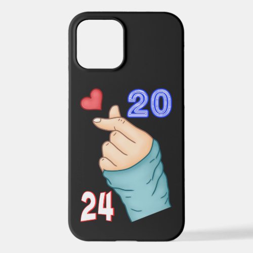 Korean Heart 2024 iPhone 12 Case