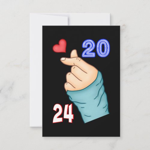 Korean Heart 2024 Note Card