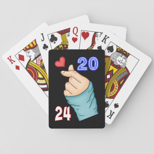 Korean Heart 2024 Poker Cards
