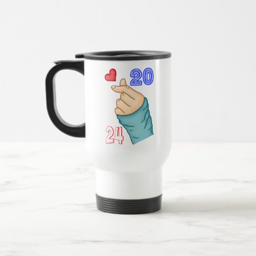 Korean Heart 2024 Travel Mug