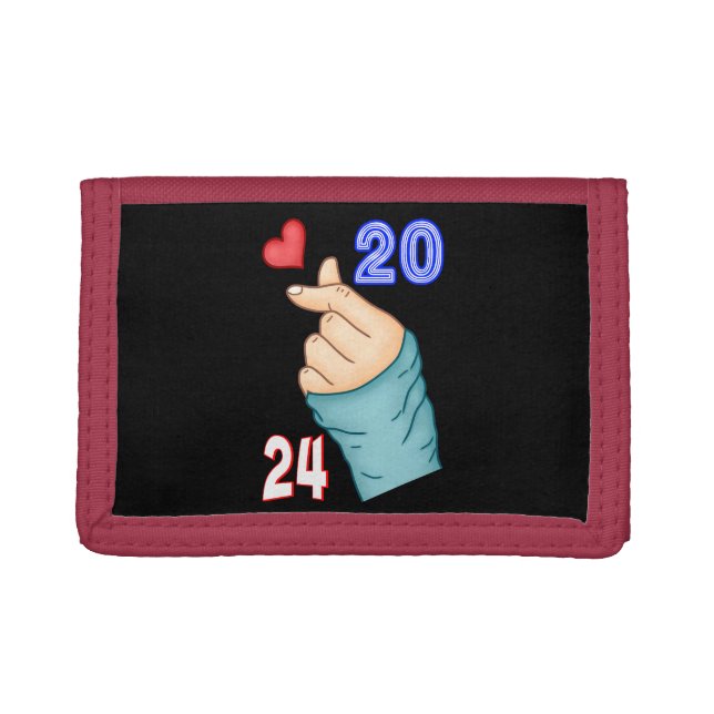 Korean Heart 2024 Trifold Wallet (Front)