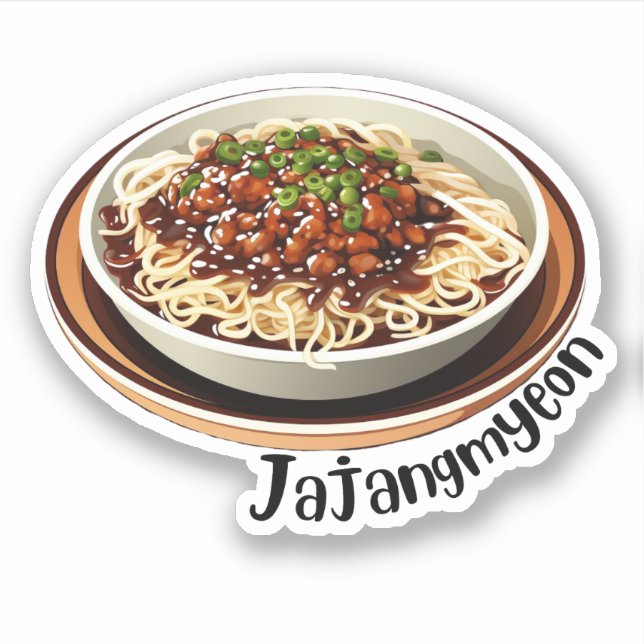 Korean Jajangmyeon Sticker (Front)