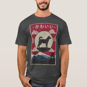 Korean Jindo Japanese Design Kawaii Dog Mom Dad T-Shirt