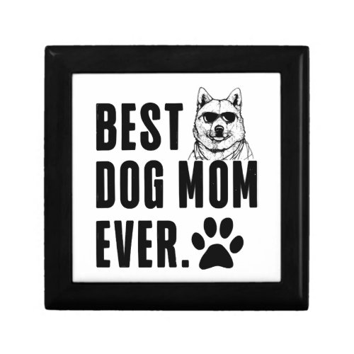 Korean Jindo Mommy Mom Best Dog Mom Ever Wo Gift Box