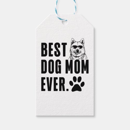 Korean Jindo Mommy Mom Best Dog Mom Ever Wo Gift Tags