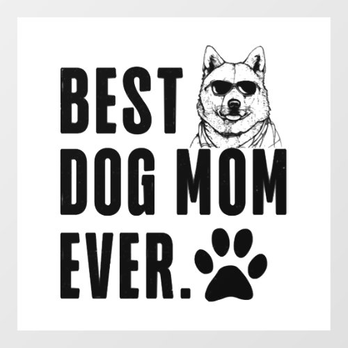 Korean Jindo Mommy Mom Best Dog Mom Ever Wo Wall Decal