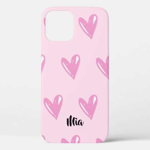 Korean K_pop Black Pink Heart  iPhone 12 Pro Case