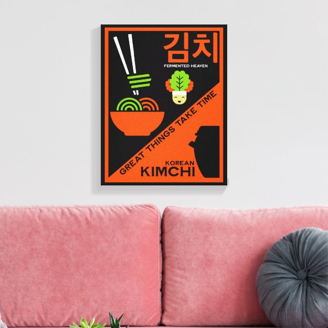 Korean Kimchi Kitchen Art Canvas Print (Insitu(LivingRoom))