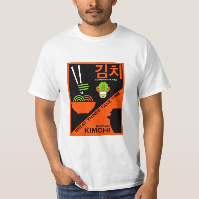 Korean Kimchi Kitchen Art T-Shirt (Front)