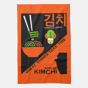 Korean Kimchi Kitchen Art Towel