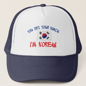 Korean Kimchi Trucker Hat by worldshop at Zazzle