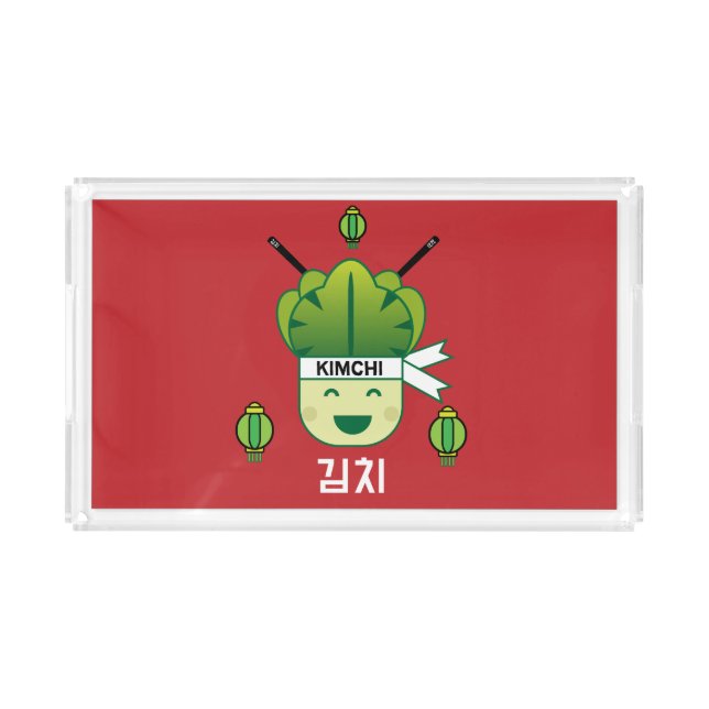 Korean Kimich Healthy Cabbage Food Probiotics  Apr Acrylic Tray (Front)