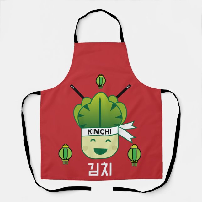 Korean Kimich Healthy Cabbage Food Probiotics  Apr Apron (Front)