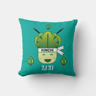 Korean Kimich Healthy Cabbage Food Probiotics Apr Throw Pillow