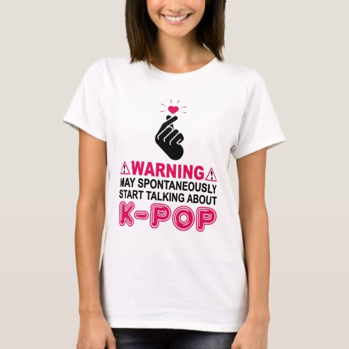 Korean KPop Music Fans Lovers Women Men Girls Teen T_Shirt