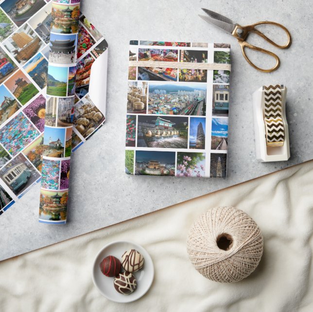 Korean Landmarks and Historic Spaces Wrapping Paper (Crafts)