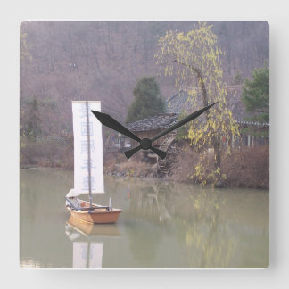 Korean landscape clock