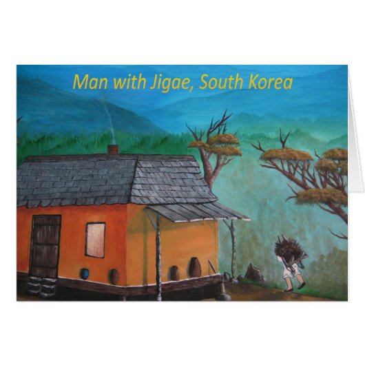 Korean Man Carrying Wood (Jigae) (Front Horizontal)
