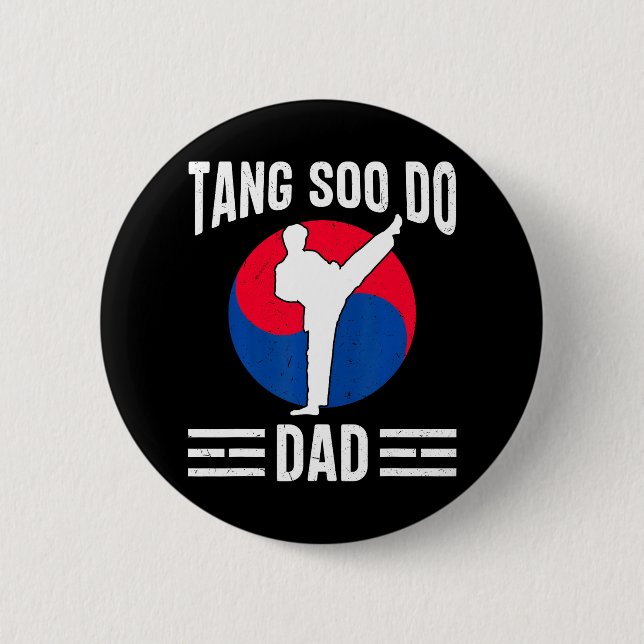 Korean Martial Arts Korean Karate Tang Soo Do Button (Front)