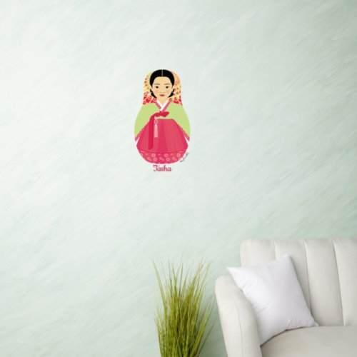 Korean Matryoshka Wall Decal