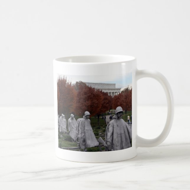 Korean Memorial and Lincoln Memorial Fall Coffee Mug (Right)
