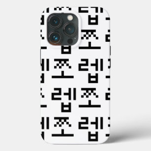 Korean Newb 쪼렙 Jjoleb   Hangul Language iPhone 13 Pro Case
