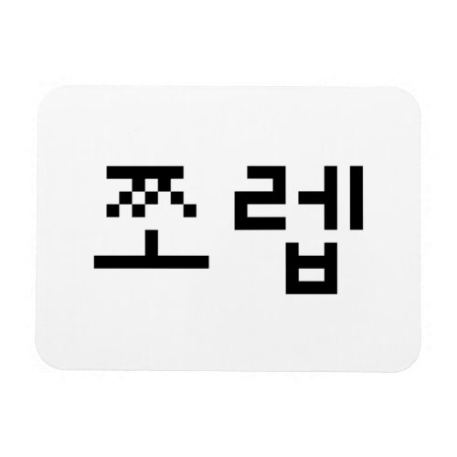 Korean Newb 쪼렙 Jjoleb  Hangul Language Magnet