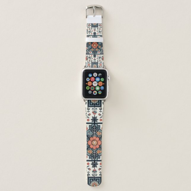 Korean-patterned Apple Watch band (Front)