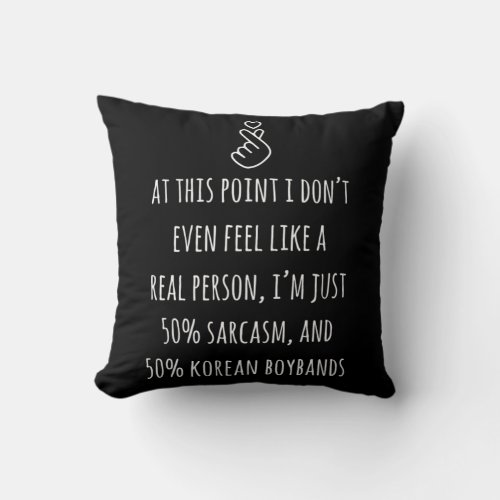 Korean Pop Clothes Kpop K pop Korean Drama Design Throw Pillow