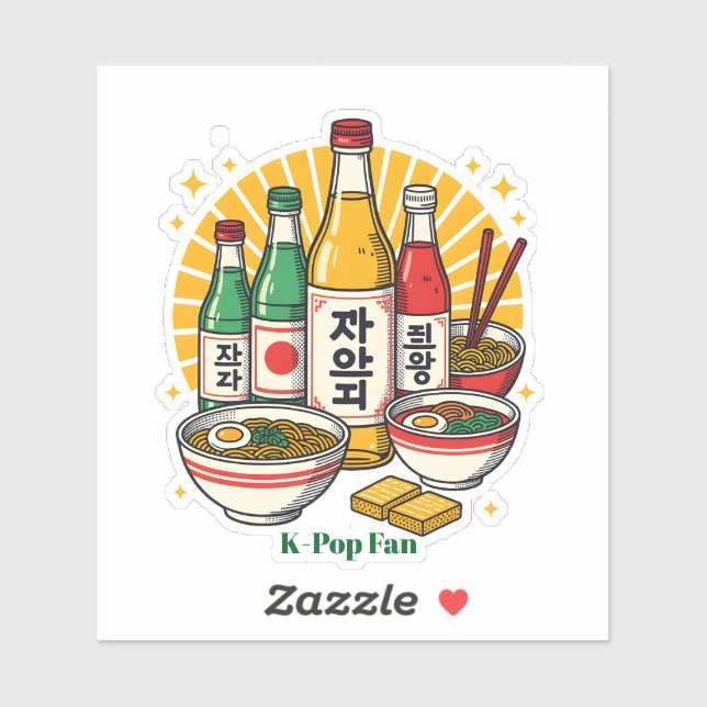 Korean Pop Culture Chest Print Printed Backpack Du Sticker (Sheet)
