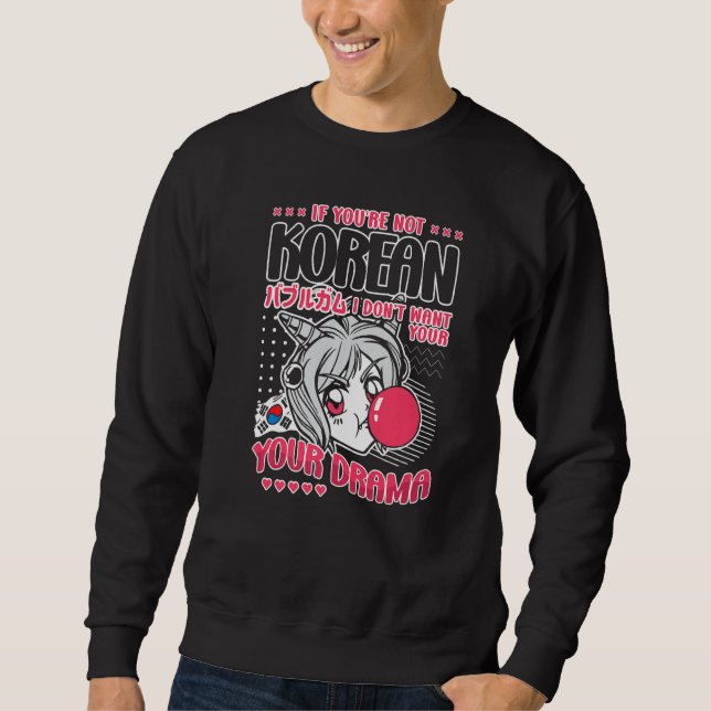 Korean Pop For A K Pop Fashion Fan  1 Sweatshirt (Front)