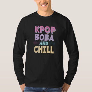 Korean Pop Music Boba Drink   K Pop Bubble Tea T-Shirt