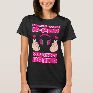 Korean Pop Music Groups K pop Finger Heart Oppa T-Shirt