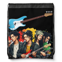 Korean Reggae Band Guitar Graphic