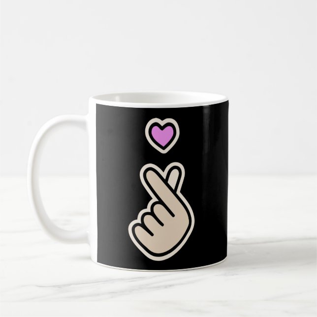 Korean Saranghae Shirt K-Pop K-Drama Coffee Mug (Left)