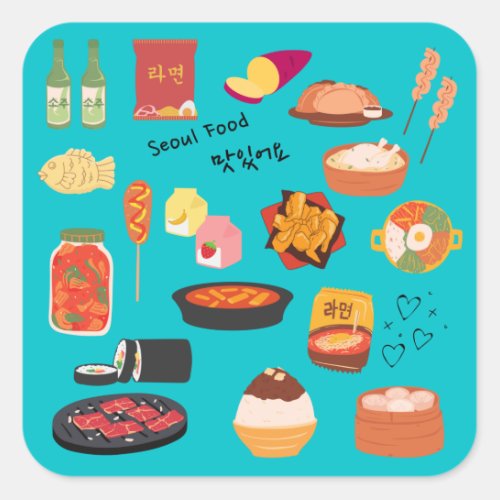 Korean SEOULFOOD Sticker