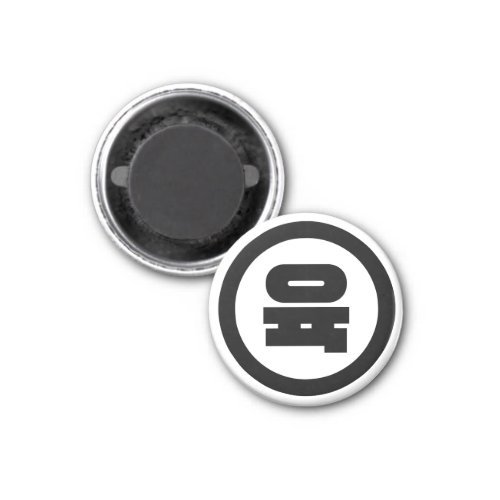 Korean Sino Number 6 Six 육 Yuk Hangul Magnet