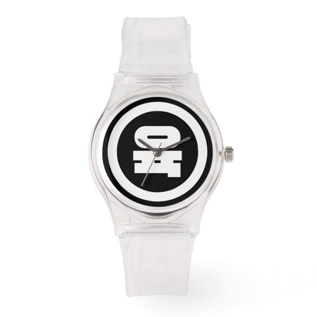 Korean Sino Number 6 Six 육 【Yuk】 Hangul Watch (Front)