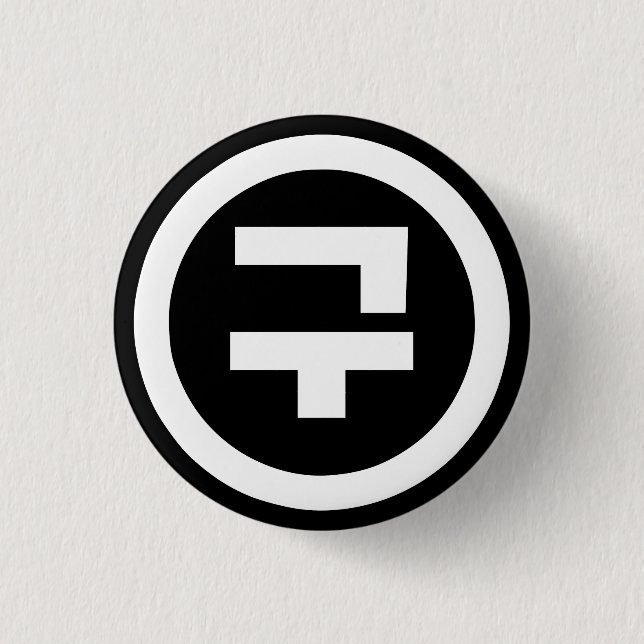Korean Sino Number 9 Nine 구 【Gu】 Hangul Button (Front)
