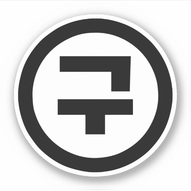 Korean Sino Number 9 Nine 구 【Gu】 Hangul Sticker (Front)