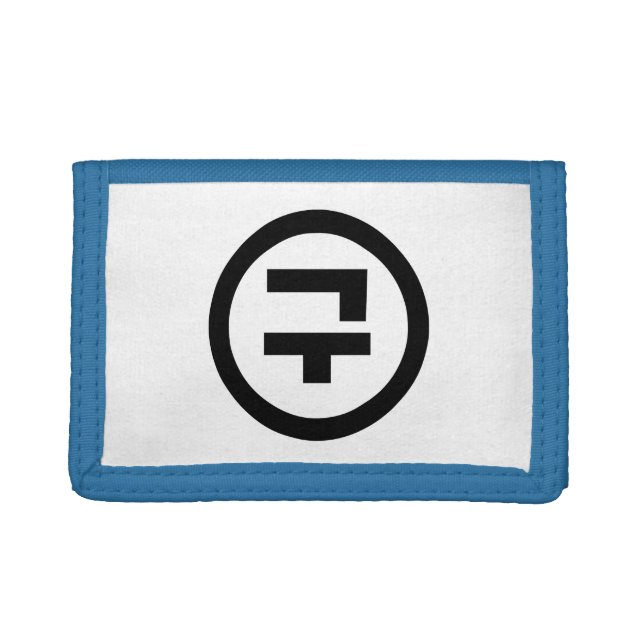 Korean Sino Number 9 Nine 구 【Gu】 Hangul Trifold Wallet (Front)