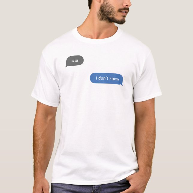 Korean Slang Chat Bubble I don’t Know ㅁㄹ T-Shirt (Front)
