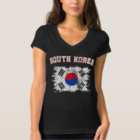 Korean South Korea Flag Soccer Football Sports Fan T-Shirt