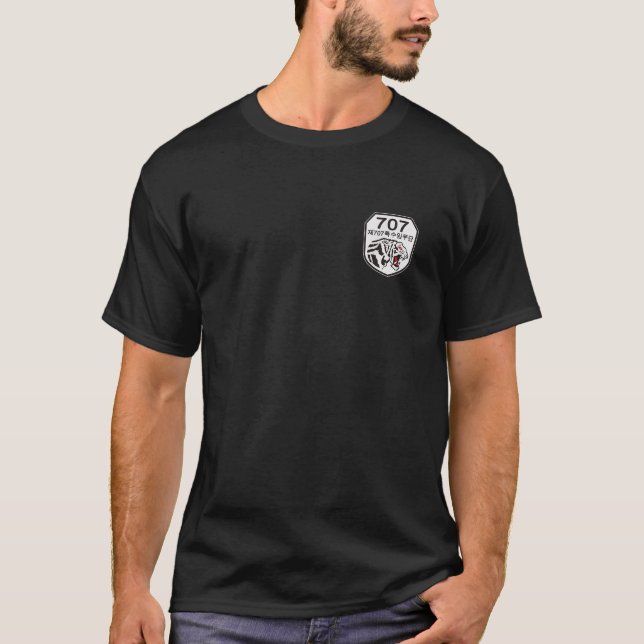 Korean Special Force 707th Military Korea Warfare T-Shirt (Front)