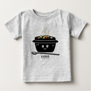 Korean Spicy soft Tofu Stew soup jjigae hot egg Baby T-Shirt