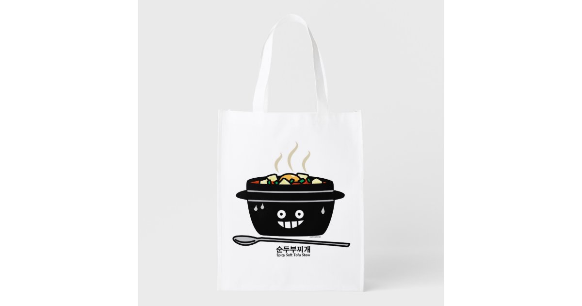 Korean Spicy Soft Tofu Stew Soup Sundubu Jjigae Grocery Bag
