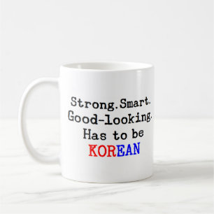 korean strong coffee mug