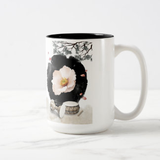 Korean traditional design Two-Tone coffee mug